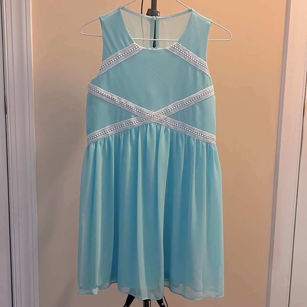 16’ girls blue dress